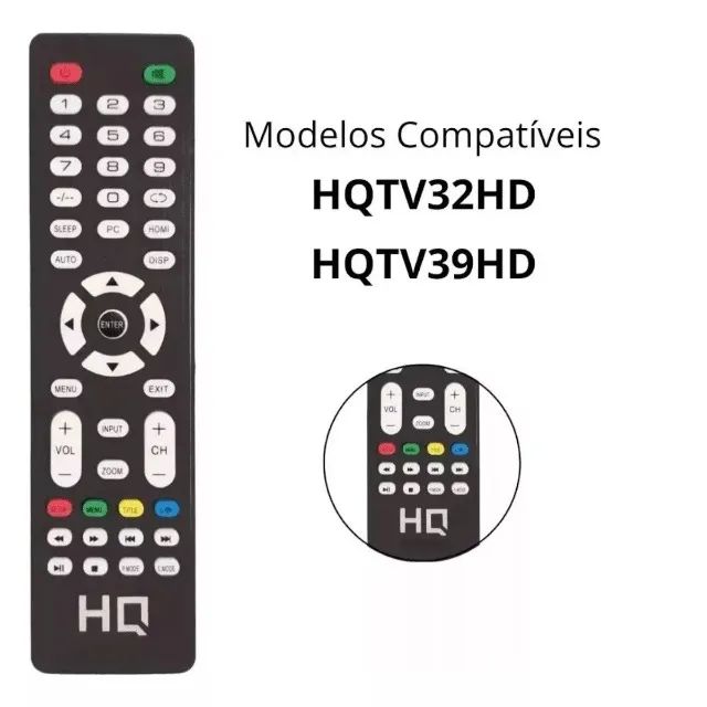 Controle Remoto Tv Hqtv Hq Led Hqtv32hd Hqtv39hd 32'' 39''
