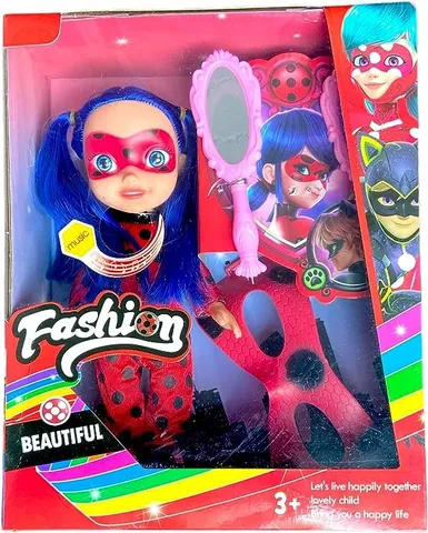 Boneca LadyBug E Cat Noir Articulado C/ Acessório Miraculous