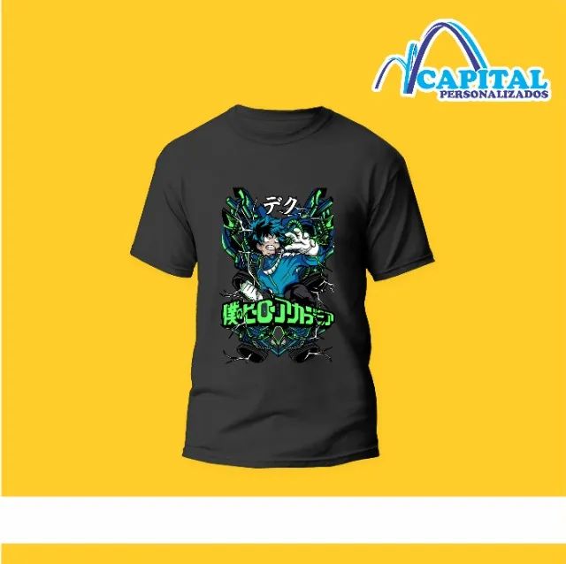 camisa preta estampa personalizada - Foto 5