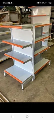 Vendo gôndolas de centro 1,40 cm + ponta.( só novas  )