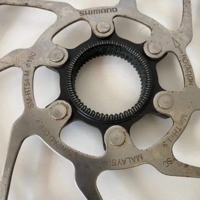 243 - Disco de freio Rotor Shimano Mtb Sm-Rt54 center Lock 180mm usado - Foto 2