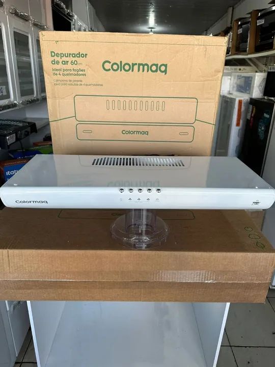 Depurador de ar sugar 60cm Colormaq branco  - Foto 4