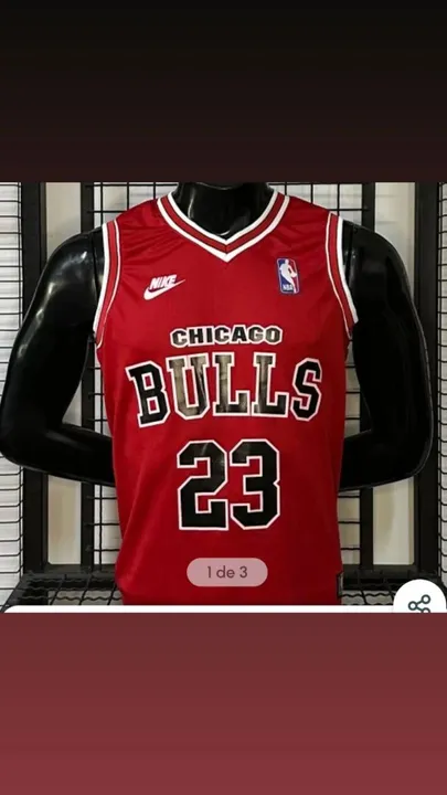 Camiseta Basquete Chicago Bulls Jordan 23 Vermelha
