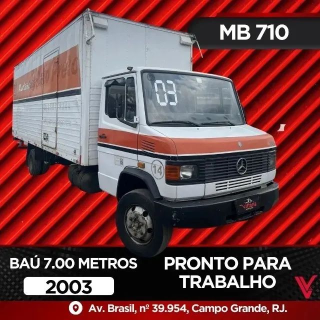 Caminhão Mercedes Benz Mb 710 Plus Baú Caminhões Bangu Rio De