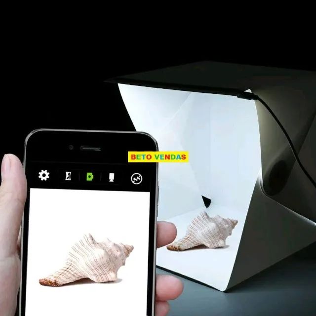 Mini Estudio Fotografico Com Iluminaçao Em Led - Foto 2