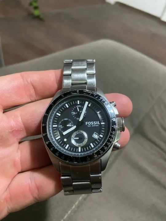 Relógio Fossil Masculino Cronógrafo 10 ATM - Foto 3