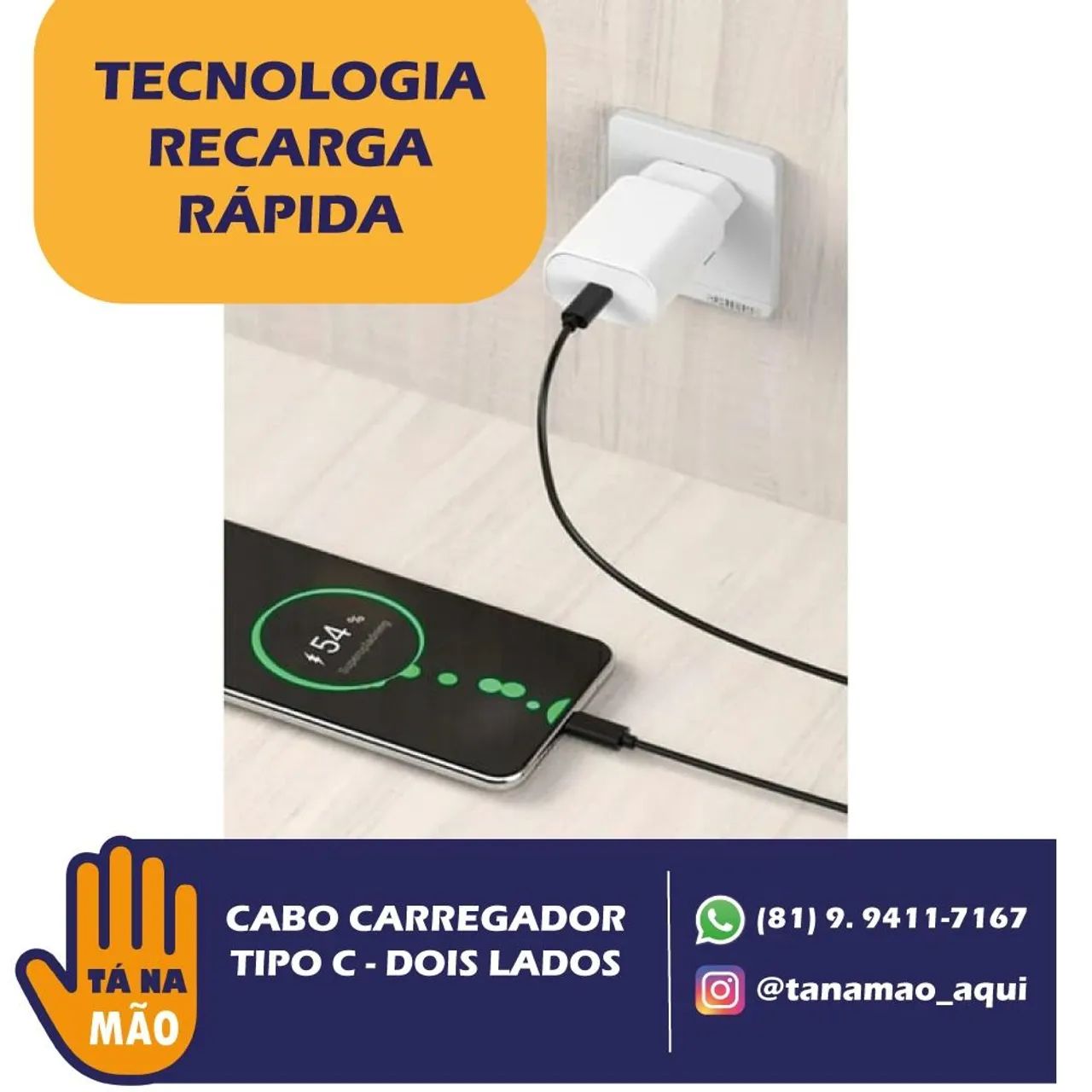 Cabo carregador Tipo C/Dois lados  - Foto 3