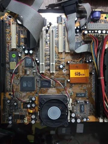 Kit Placa Mãe K6 Sis 530 Processador Memória E Cooler - Foto 2