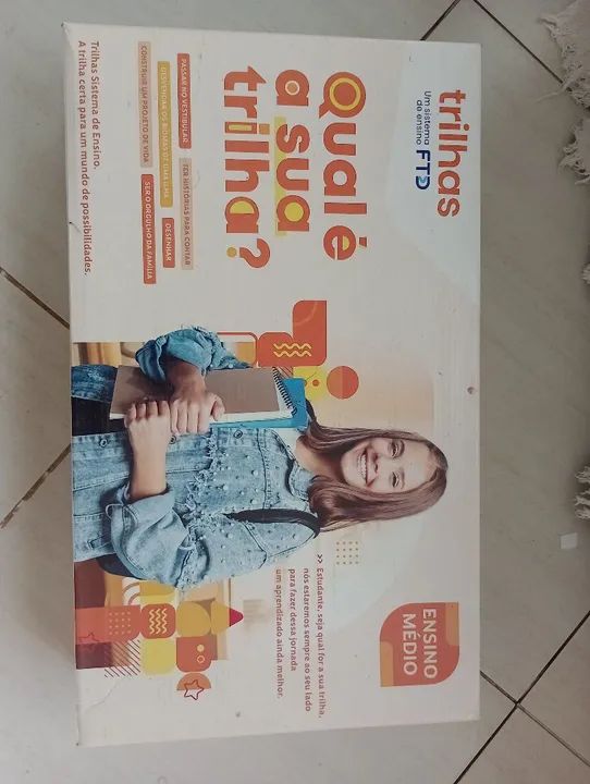 Livros 1 ano ensino médio trilhas FTD