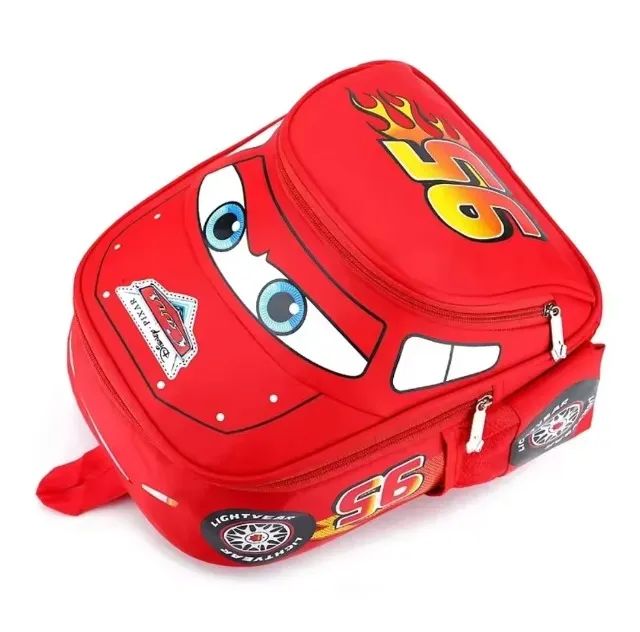 Mochila Disney Carros VERMELHA - Mochila Escolar Infantil Impermeável