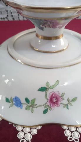 Antiga Fruteira de Porcelana com paisagem oriental - Foto 4