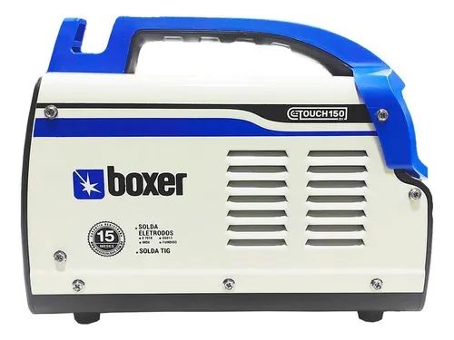 Máquina Solda Inverter Touch 150 Bv Branco/azul 110v/220v Profissional Boxer - Foto 3