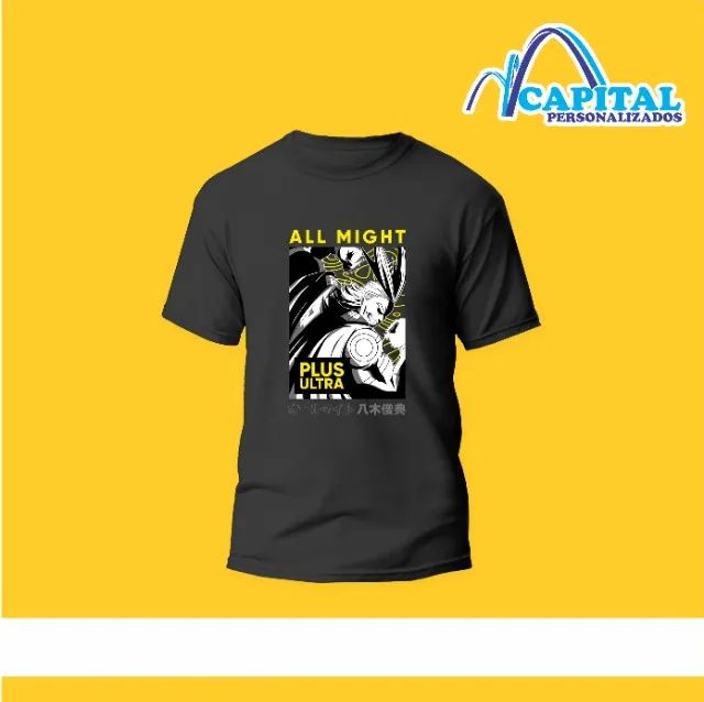camisa preta estampa personalizada - Foto 2