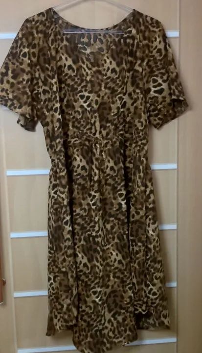 vestido plus size animal print