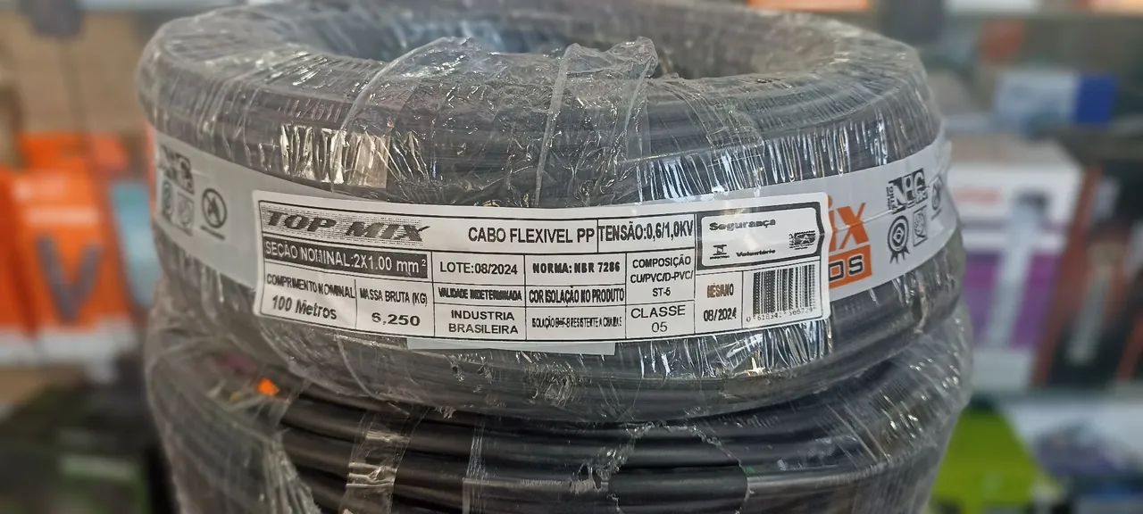 Fio pp 2 x 1 100m (Distribuidora JK Eletrônicos, Honestidade e Qualidade)