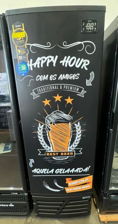Cervejeira Imbera  550LITROS  Porta Cega Happy Hour 220v Cor Preto NOVA
