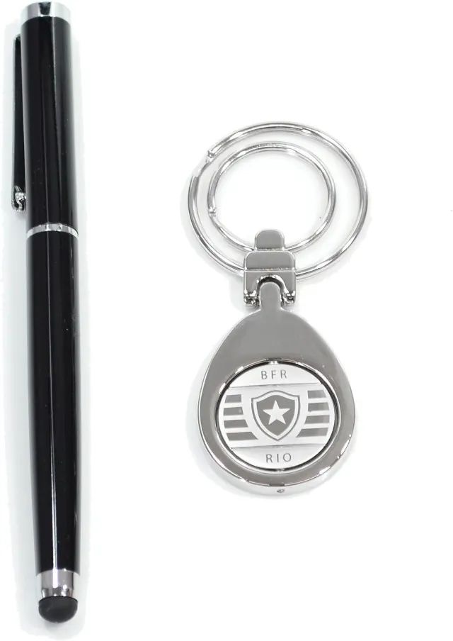 Kit Presente - Chaveiro e Caneta Botafogo - Novo e Lacrado