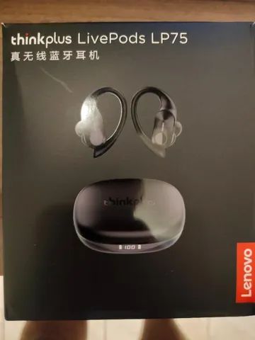 Fone de ouvido bluetooth 5.3 Lenovo LP75 esportivo
