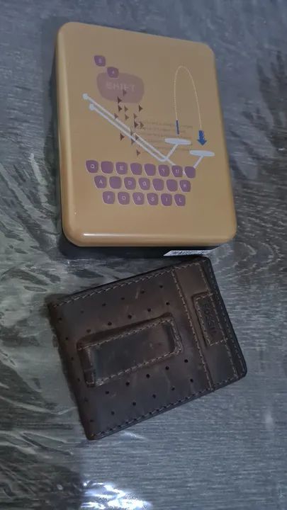 Carteira Masculina Fossil couro
