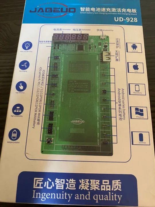 Placa Ativadora Reativadora Bateria iPhone Android Youwei UD-928 - Foto 2