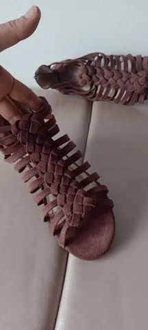 Sandália transada de couro legítimo  - Foto 4