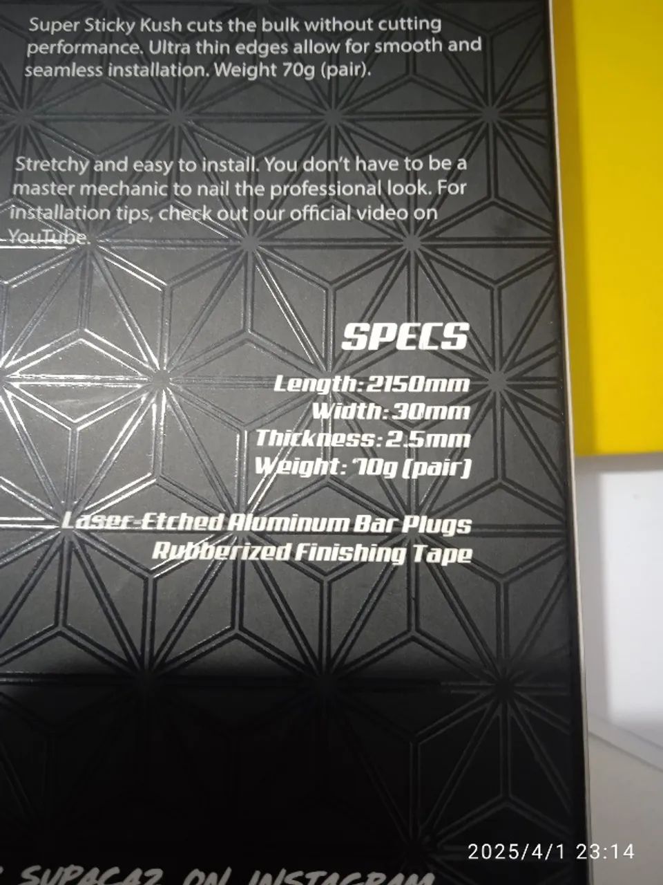 Fita Guidão Supacaz Super Sticky Kush Galaxy - Foto 2