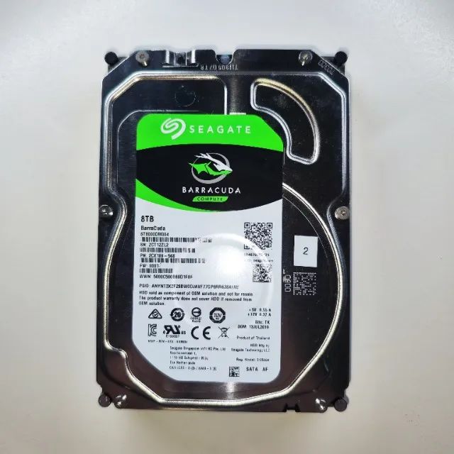 HD Seagate Barracuda 8TB 3.5 Sata 3 ST8000DM004