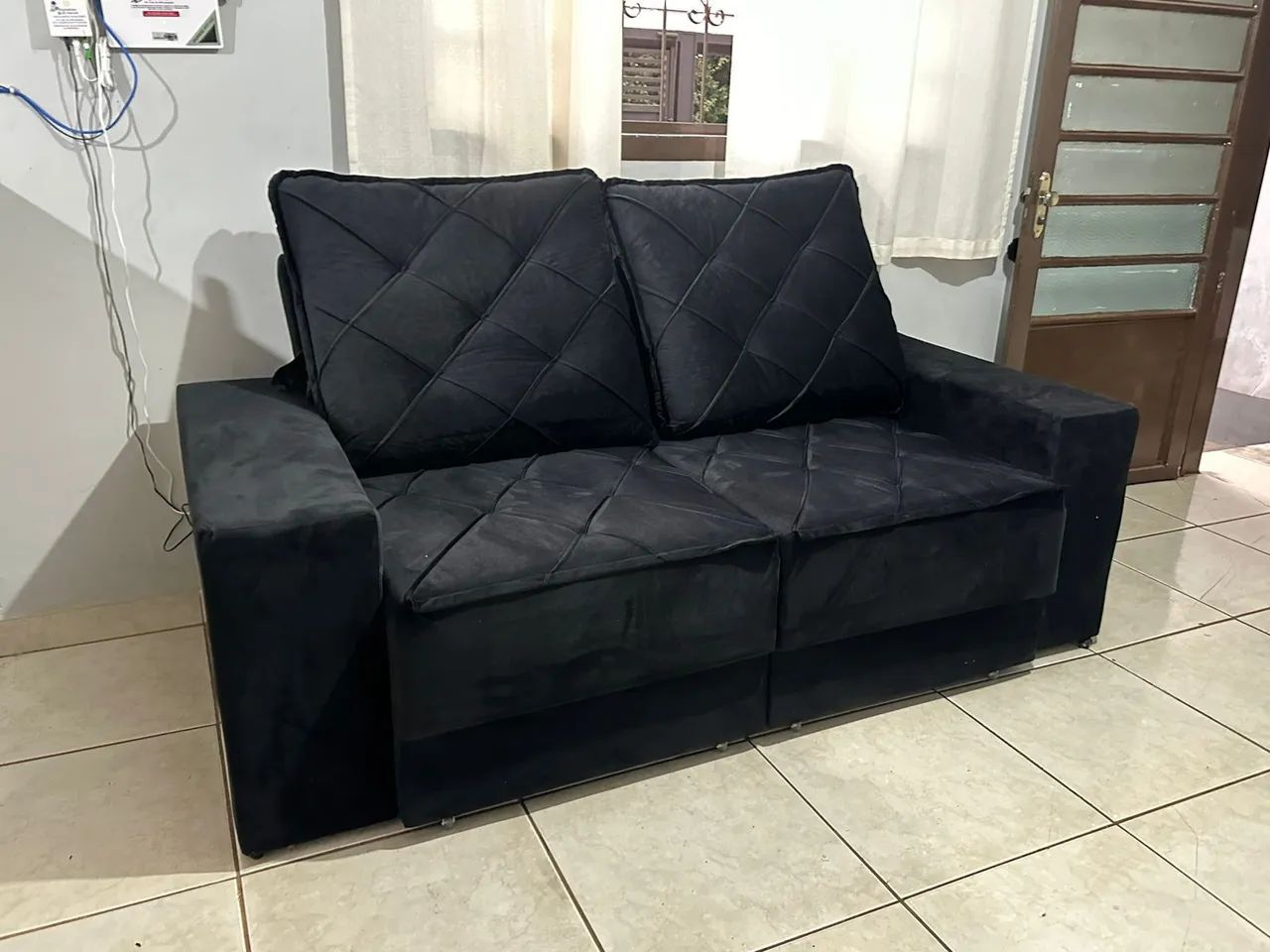 Sofá retrátil em 10 X $130.00 cartão de crédito novo Garantia  - Foto 3