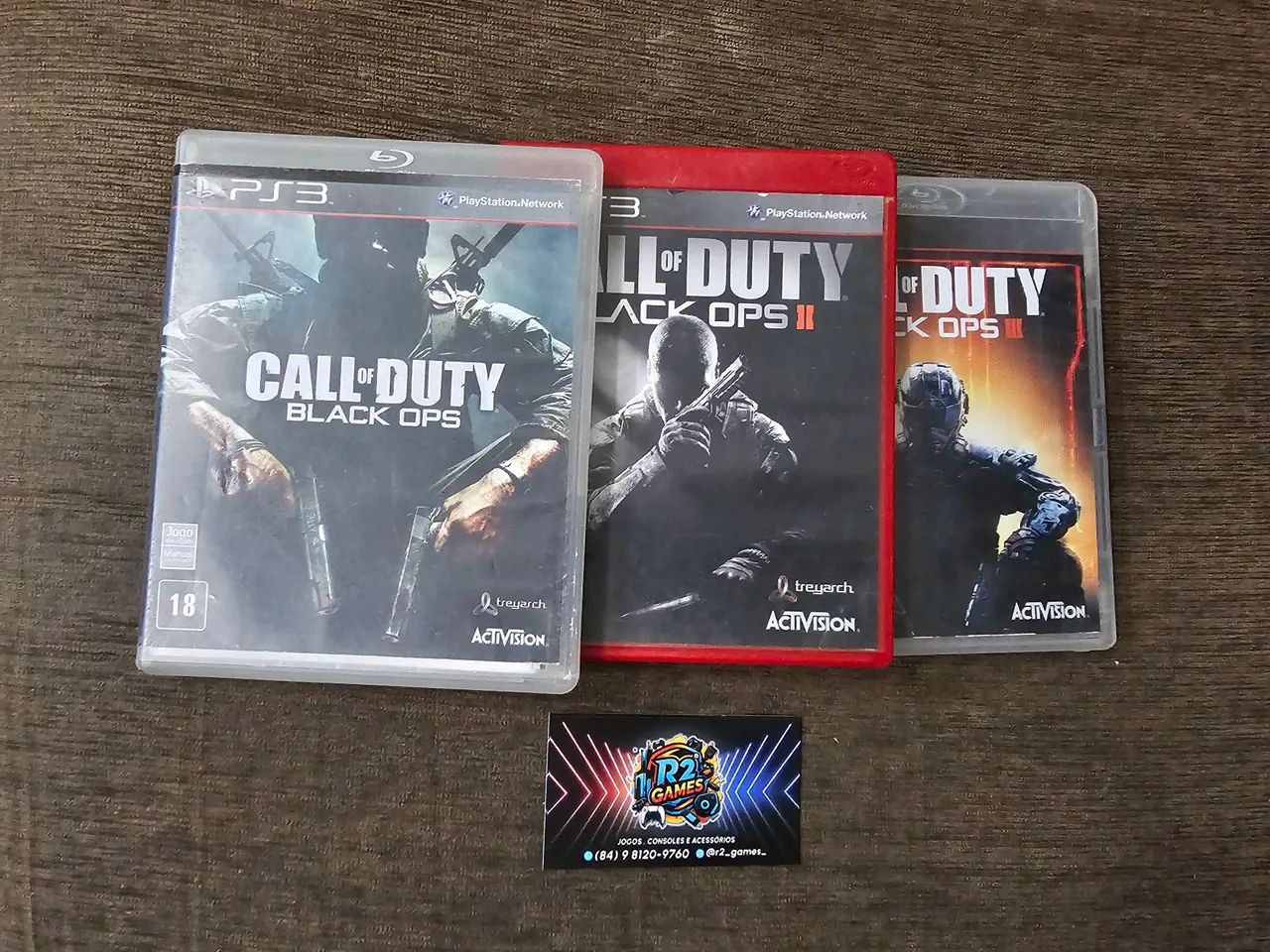 CALL OF DUTY BLACK OPS 1, 2 E 3 (PS3)