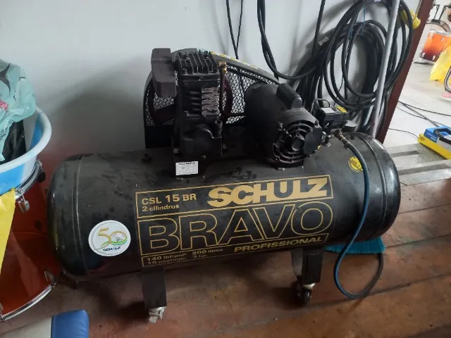 Compressor Schulz Bravo Profissional CSL 15 BR 2 cilindros