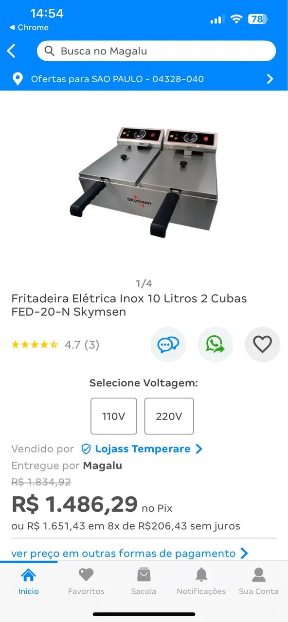 Fritadeira elétrica profissional  - Foto 5