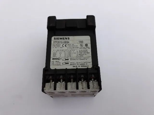 SIEMENS CONTACTOR 3TF2001-0BB4 24V COIL 16A A AMP 3TF20010BB4 w 3TZ4490-0D  - Foto 3