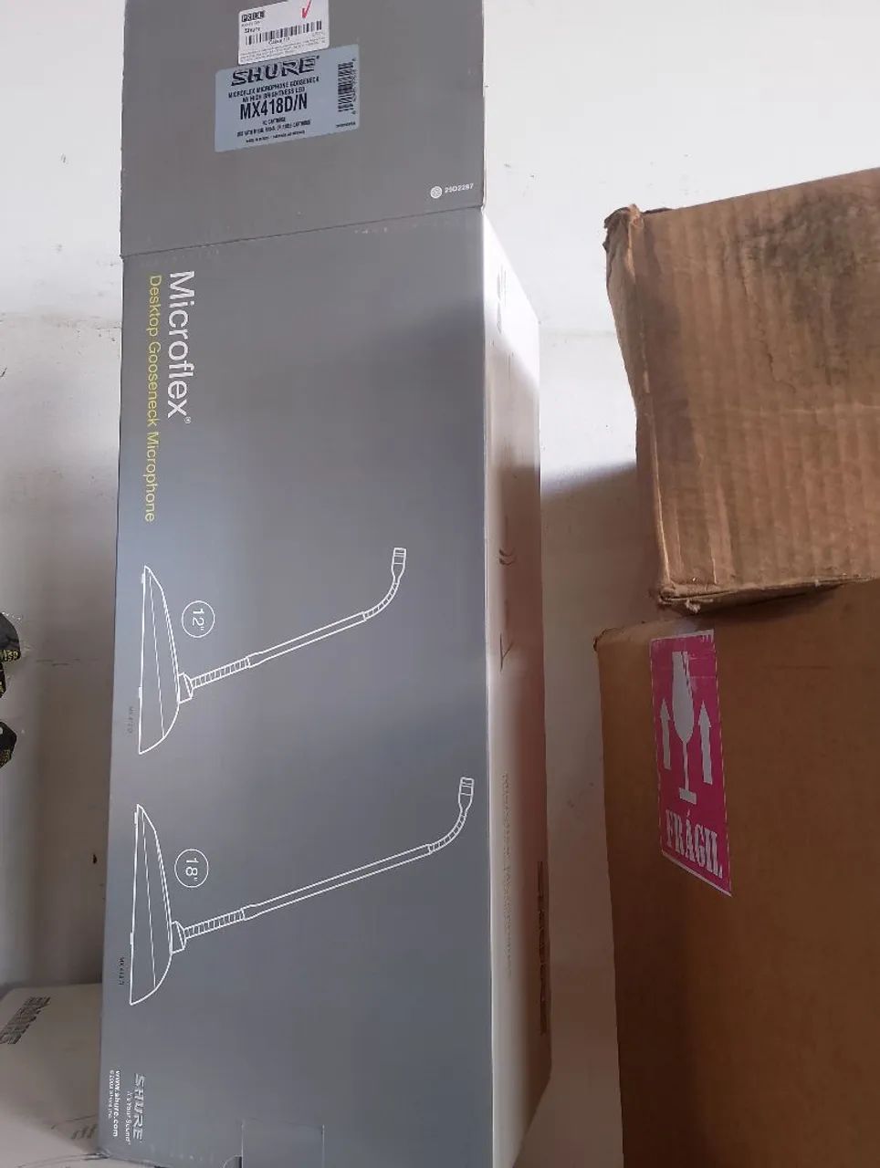 Microfone Gooseneck Shure MX418D/N