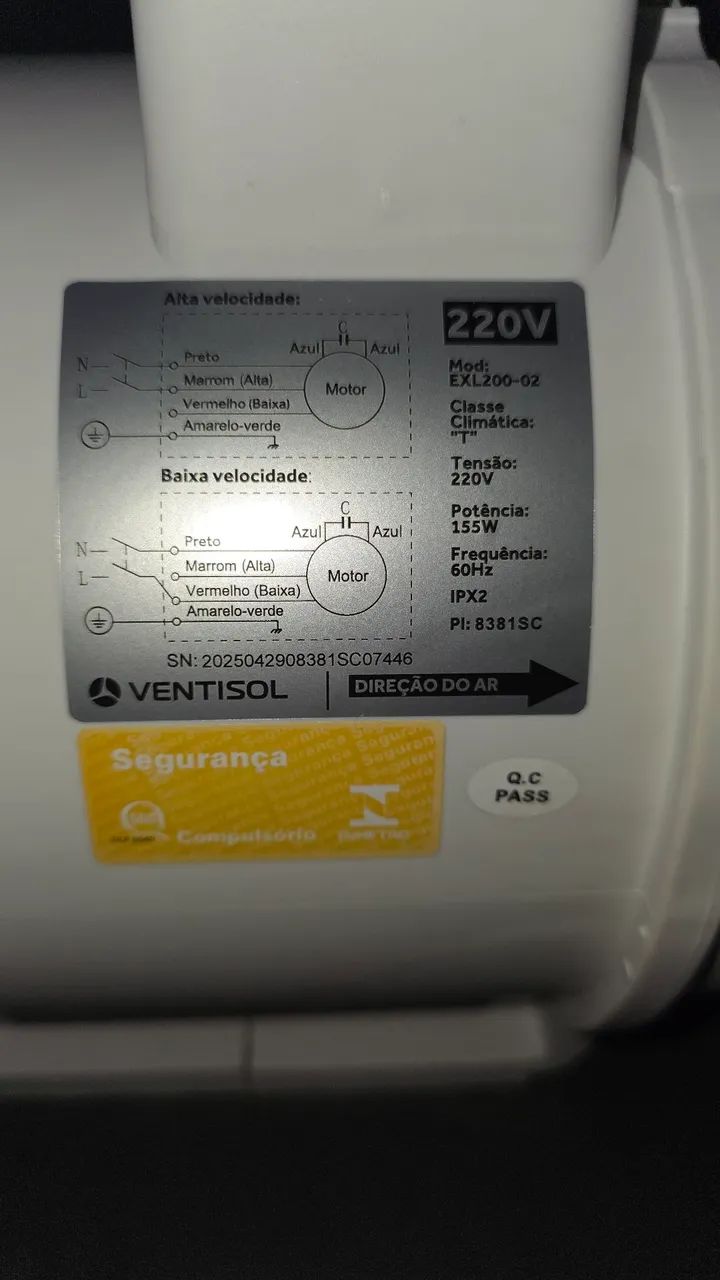 Exaustor 200mm 220v Nunca Usado - Foto 2