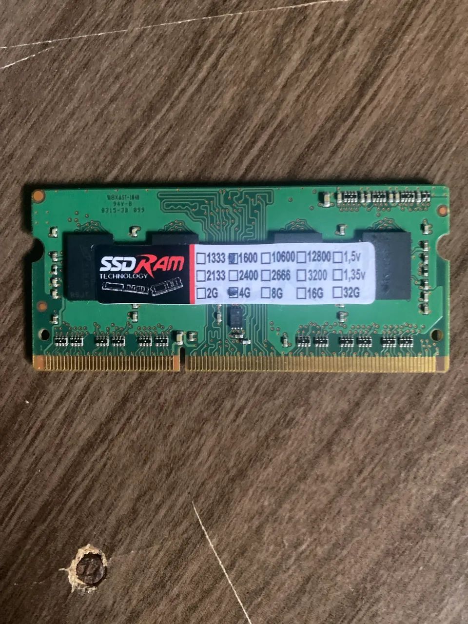 Memória ram ddr3 4g