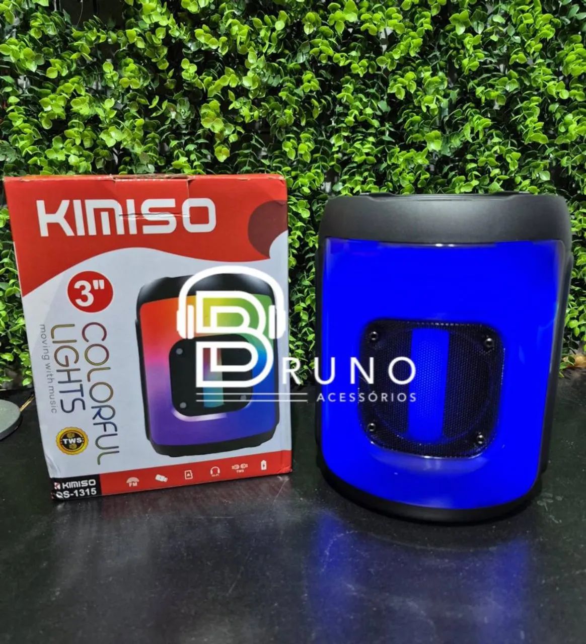 Caixa de som com led rgb  - Foto 2