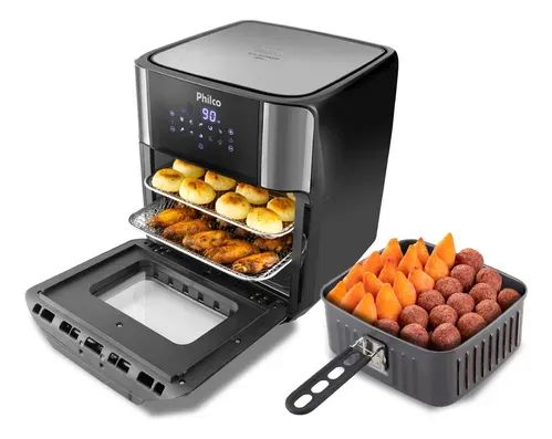 Fritadeira air fryer oven Philco PFR2200 4 em 1 12 litros 1800W - Foto 2
