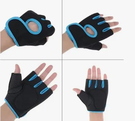 Par De Luvas Para Academia Neoprene Treino Musculação Bike Bicicleta MotoTop z1331 - Foto 2