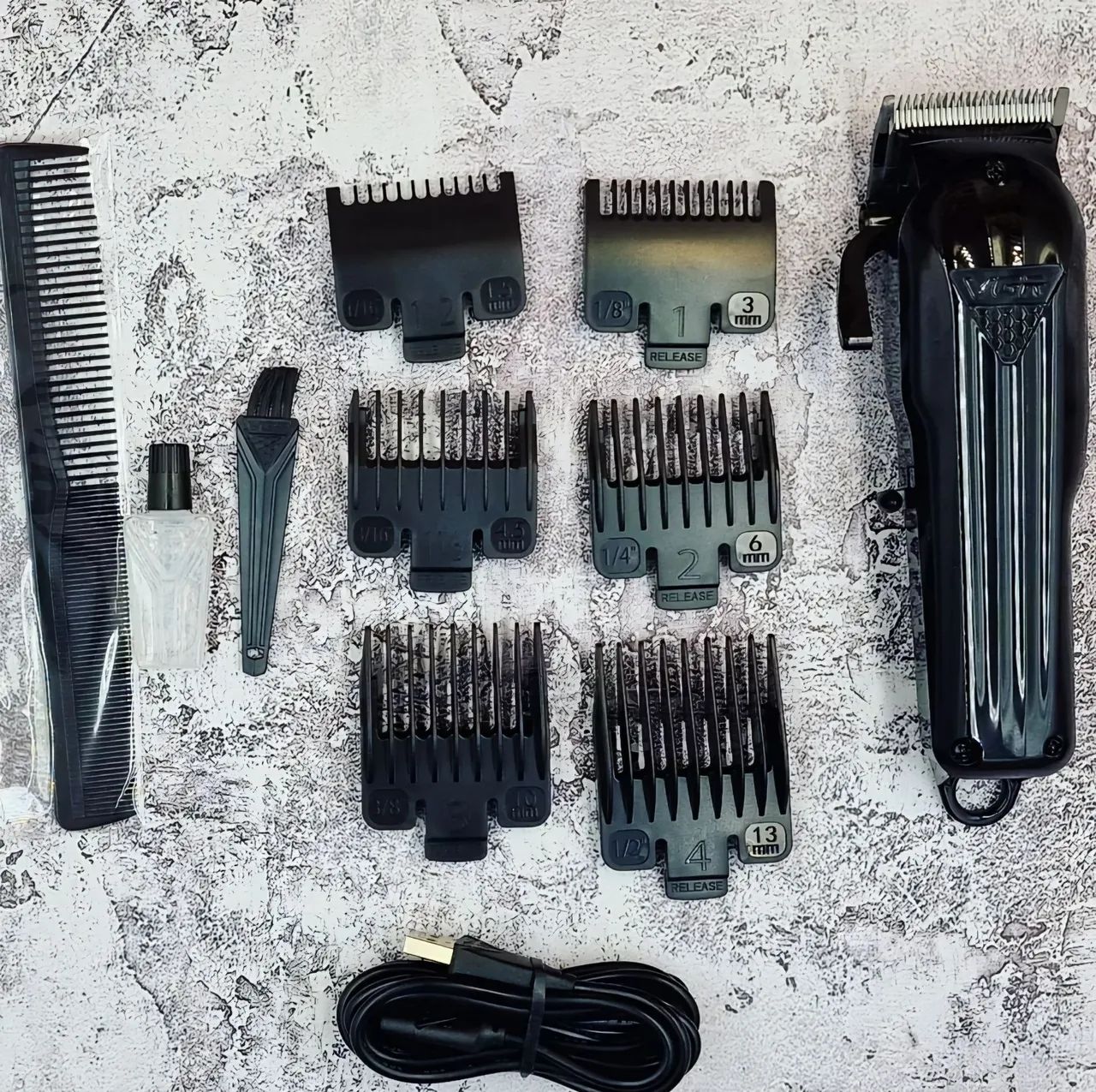 Máquina de cortar cabelo profissional VGR - Foto 5