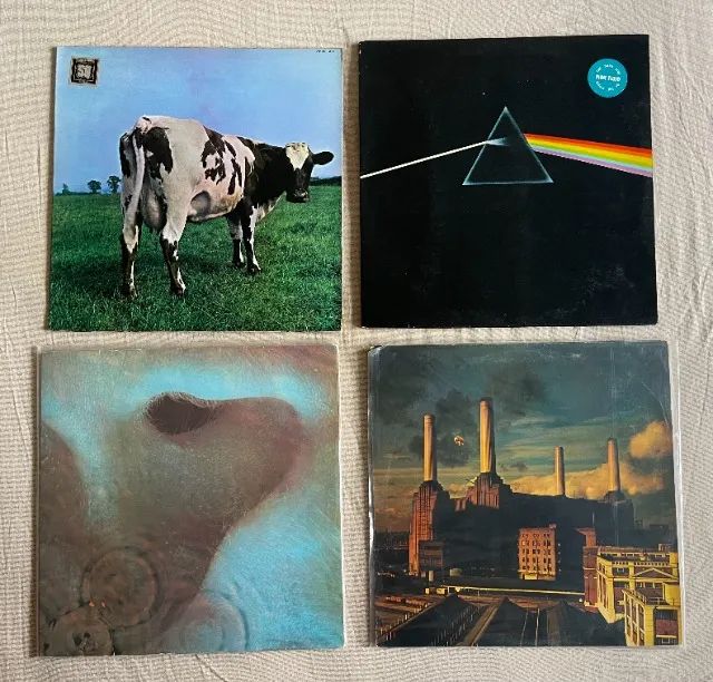 LPs Discos de vinil de rock - Pink Floyd, Beatles, Guns, Santana, Skid Row etc