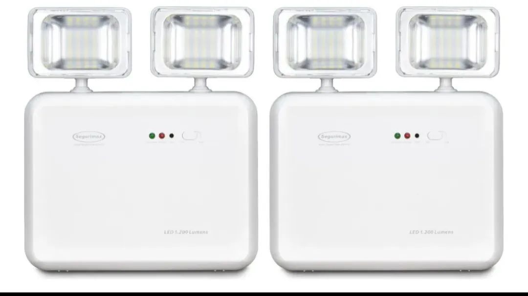 Luminária de Emergência LED 2200 Lumens 2 Faróis Segurimax - Foto 3