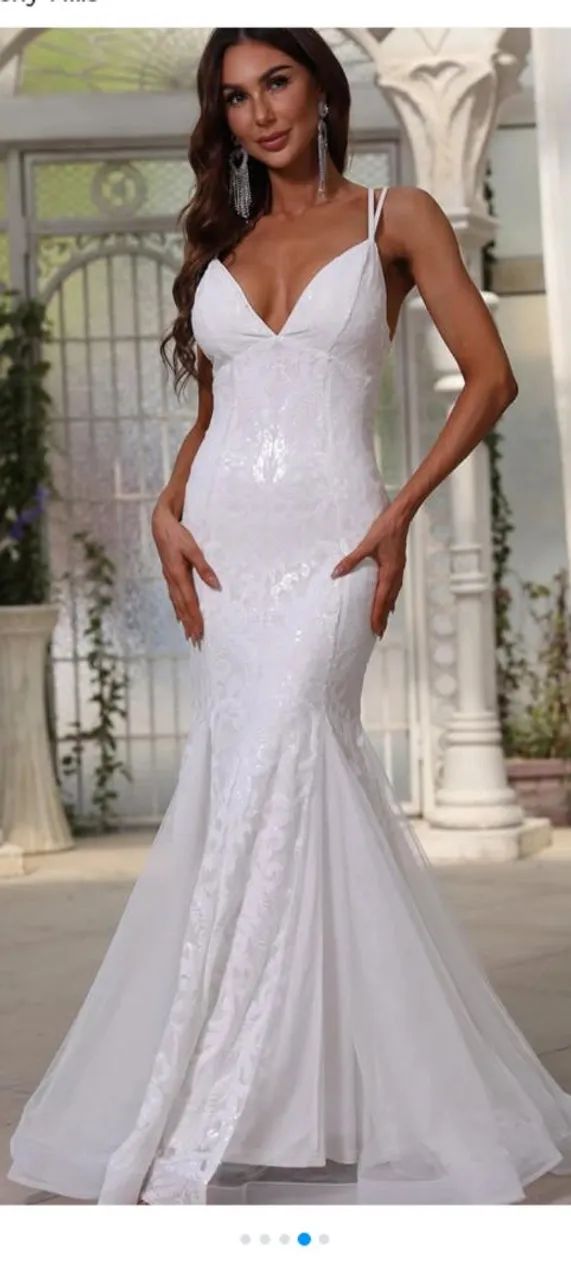Vestido de noiva branco  - Foto 5