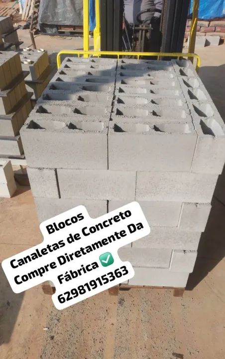 Canaletas e Blocos de Concreto 3.60$