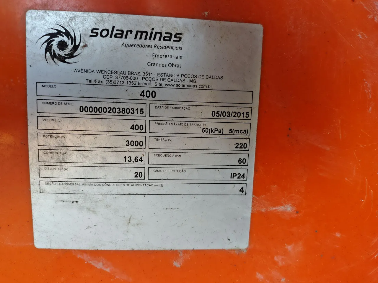 Bolier 400 l
