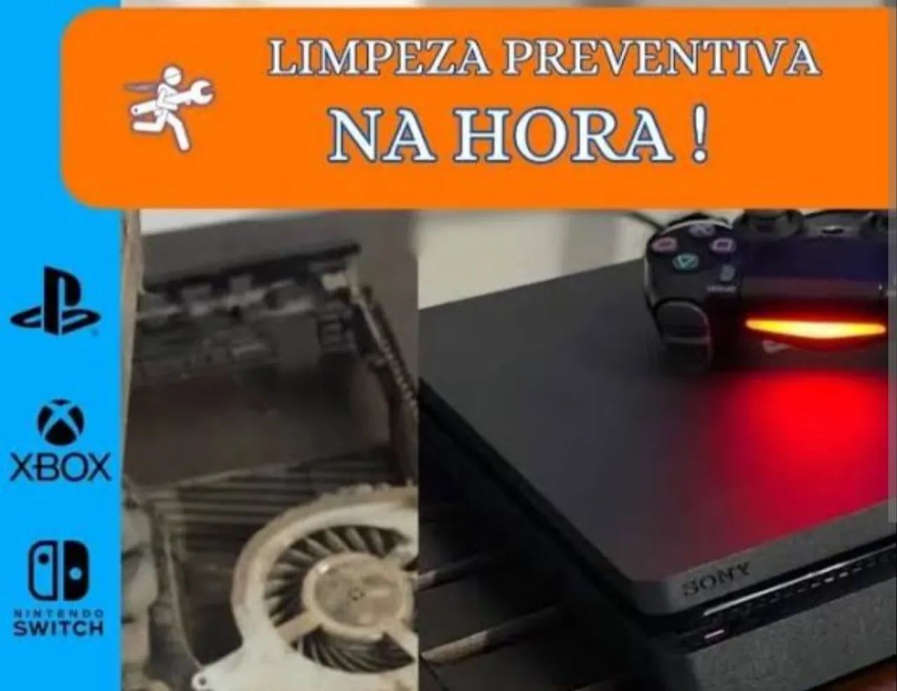 Limpeza preventiva PS4 Xbox one