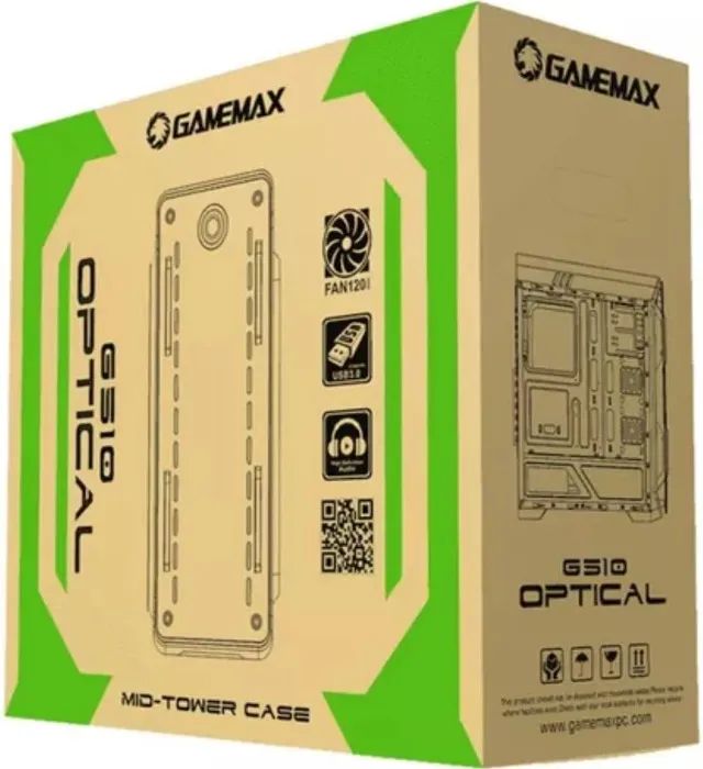 Gabinete Gamer GAMEMAX White Optical G510 WT DBB - Branco com 3 Fans ARGB contoladora - Foto 5