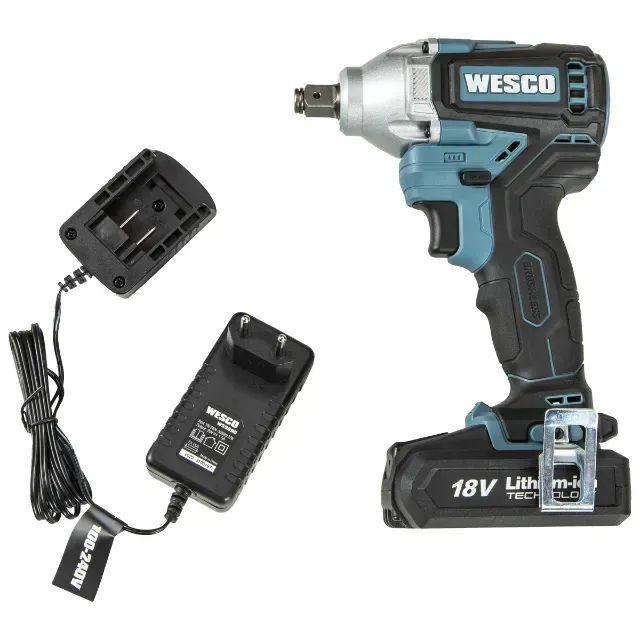 CHAVE DE IMPACTO A BATERIA Wesco WS2382K2 2 BATERIAS 18v - Foto 4
