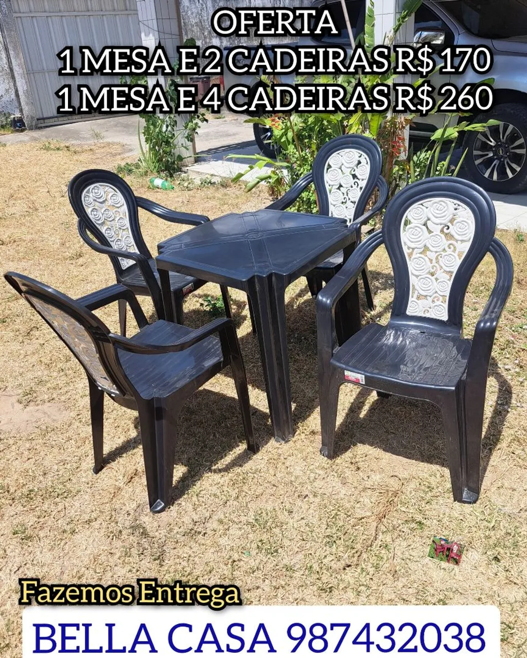 MESA URUGUAI ZT PLASTICO SS WR ENTREGA HOJE