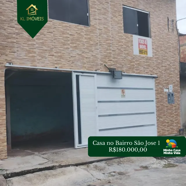 Vendo Casa no Bairro São Jose 1 - Financia