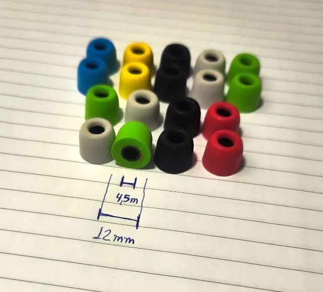 Espuma de Memória para fones de ouvido In-Ear Monitor (IEM) 9 pares